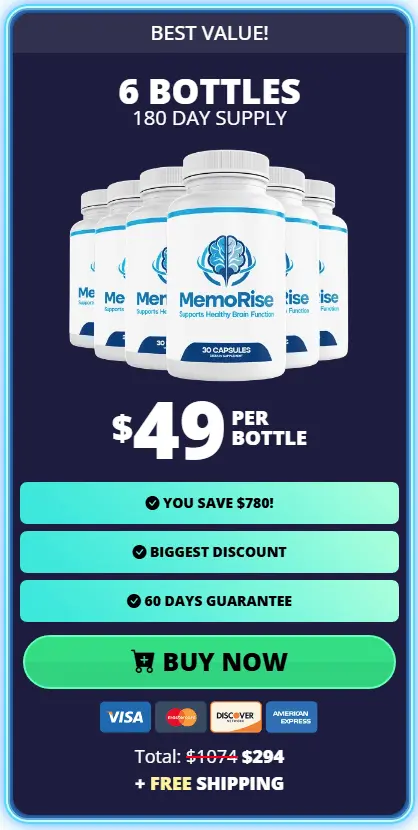 Buy Memorise 6 Bottle